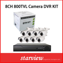 8CH DVR системы видеонаблюдения Открытый комплект камеры с 8PCS